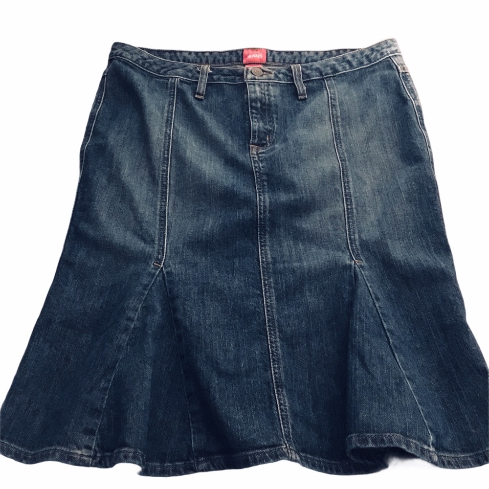 The Limited Jeans Pleated Skirt